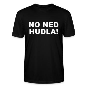 No ned hudla ! - Stanley/Stella Unisex Bio-T-Shirt CRAFTER - Schwarz - Vorne - Alina (178cm) & Michal (187cm)