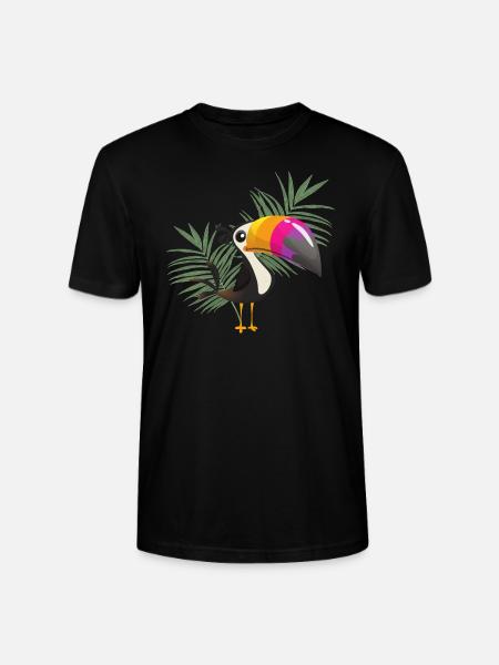 toucan - Stanley/Stella CRAFTER Unisex Organic T-Shirt - black