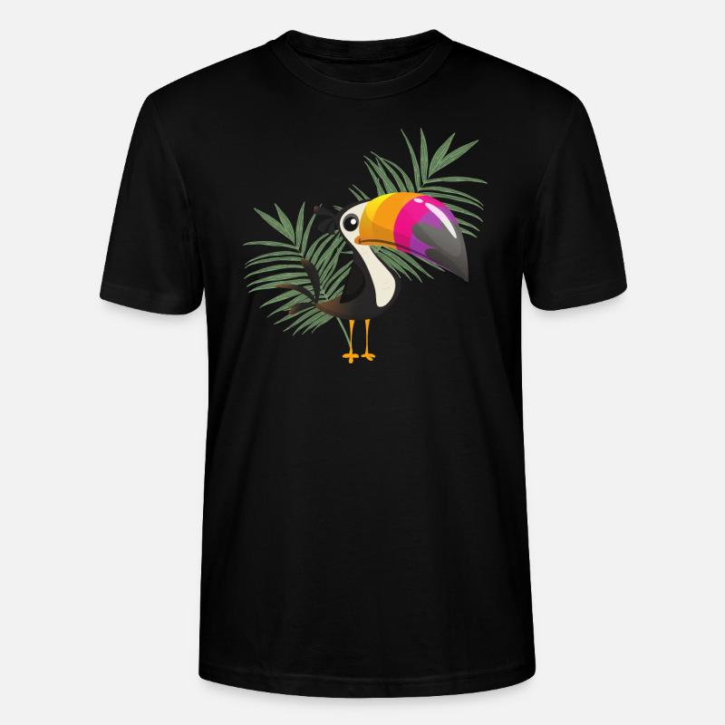 toucan - Stanley/Stella CRAFTER Unisex Organic T-Shirt - black