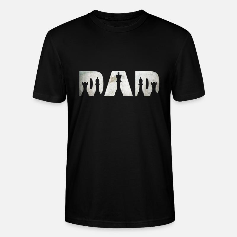 Schach Papa - Stanley/Stella Unisex Bio-T-Shirt CRAFTER - Schwarz
