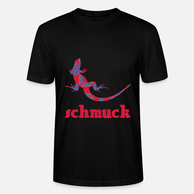 eidechse schmuck musterung - Stanley/Stella Unisex Bio-T-Shirt CRAFTER - Schwarz