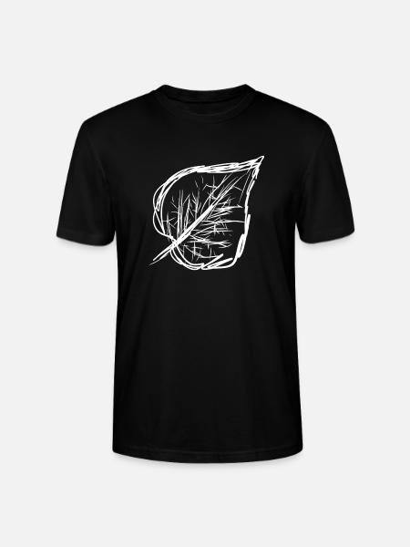Nature des feuilles - T-shirt bio CRAFTER Stanley Stella Unisexe - noir