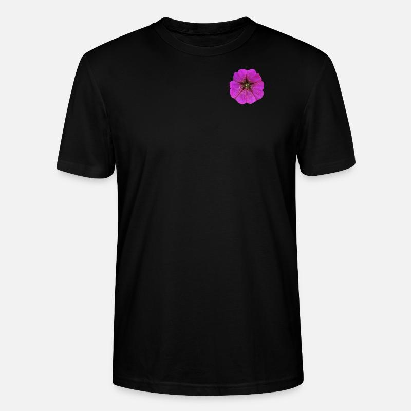 Lila Blume - Stanley/Stella Unisex Bio-T-Shirt CRAFTER - Schwarz