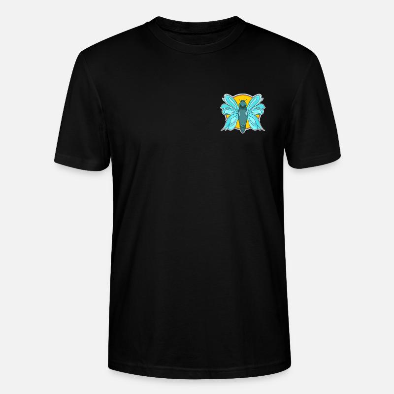 Butterflies are always in - Stanley/Stella Unisex Bio-T-Shirt CRAFTER - Schwarz