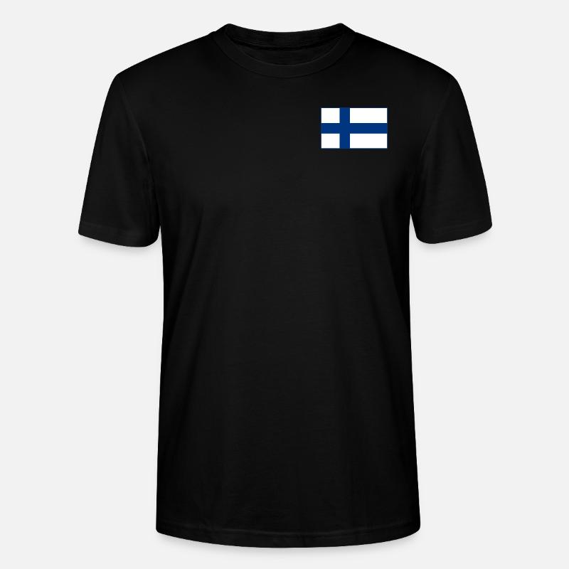 Drapeau de la Finlande - T-shirt bio CRAFTER Stanley Stella Unisexe - noir