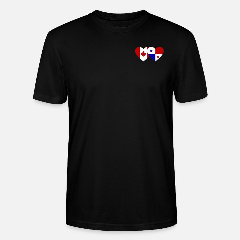Drapeau du Canada Panama - T-shirt bio CRAFTER Stanley Stella Unisexe - noir