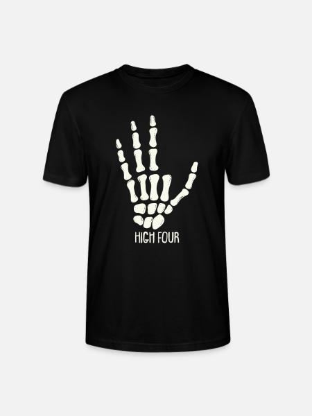 High Four - Finger Amputee - Amputation - Stanley/Stella CRAFTER Unisex Organic T-Shirt - black
