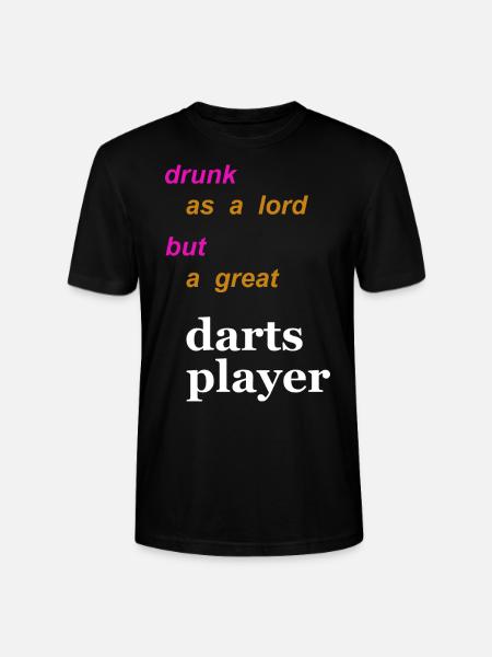 darts and beer - Stanley/Stella Unisex Bio-T-Shirt CRAFTER - Schwarz