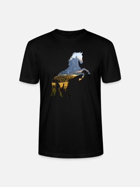 Cheval - T-shirt bio CRAFTER Stanley Stella Unisexe - noir