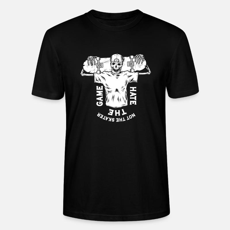 Drôle de dicton de skateboard - T-shirt bio CRAFTER Stanley Stella Unisexe - noir