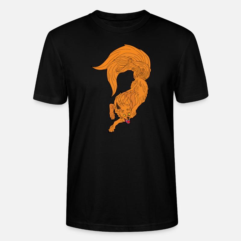Kitsune - Stanley/Stella Unisex Bio-T-Shirt CRAFTER - Schwarz