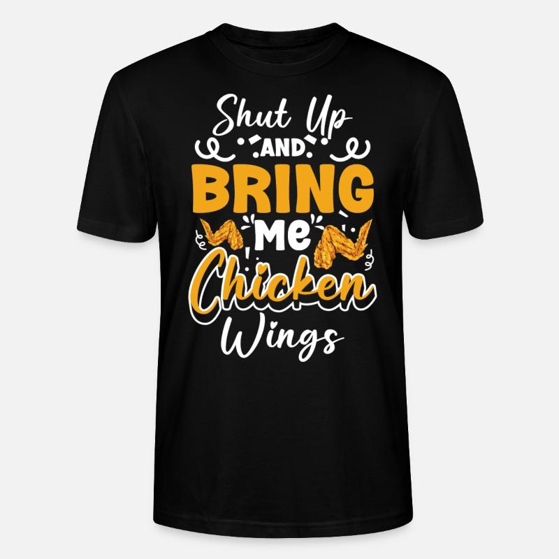 Buffet Repas Mets délicats - T-shirt bio CRAFTER Stanley Stella Unisexe - noir