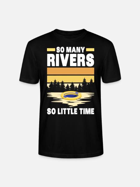 River Tubing - Stanley/Stella Unisex Bio-T-Shirt CRAFTER - Schwarz