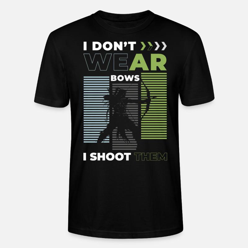 Tirer, Chasse, Chasse, Flèche - T-shirt bio CRAFTER Stanley Stella Unisexe - noir