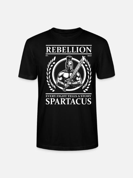 Spartacus Rebellion – Every Fight Tells a Story - Stanley/Stella CRAFTER Unisex Organic T-Shirt - black