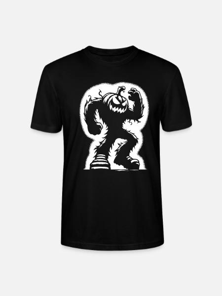 Halloween – Monster Pumpkin Alert! - Stanley/Stella CRAFTER Unisex Organic T-Shirt - black