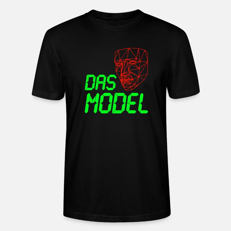 Das Model - LCD 3D Neon - Stanley/Stella Unisex Bio-T-Shirt CRAFTER - Schwarz