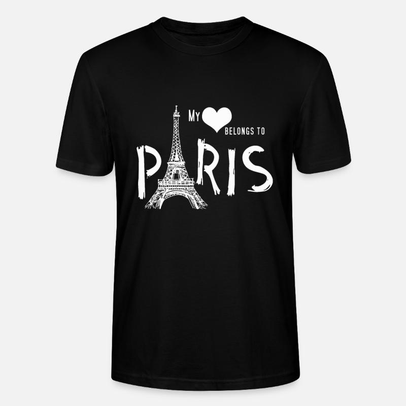Paris - Stanley/Stella Unisex Bio-T-Shirt CRAFTER - Schwarz