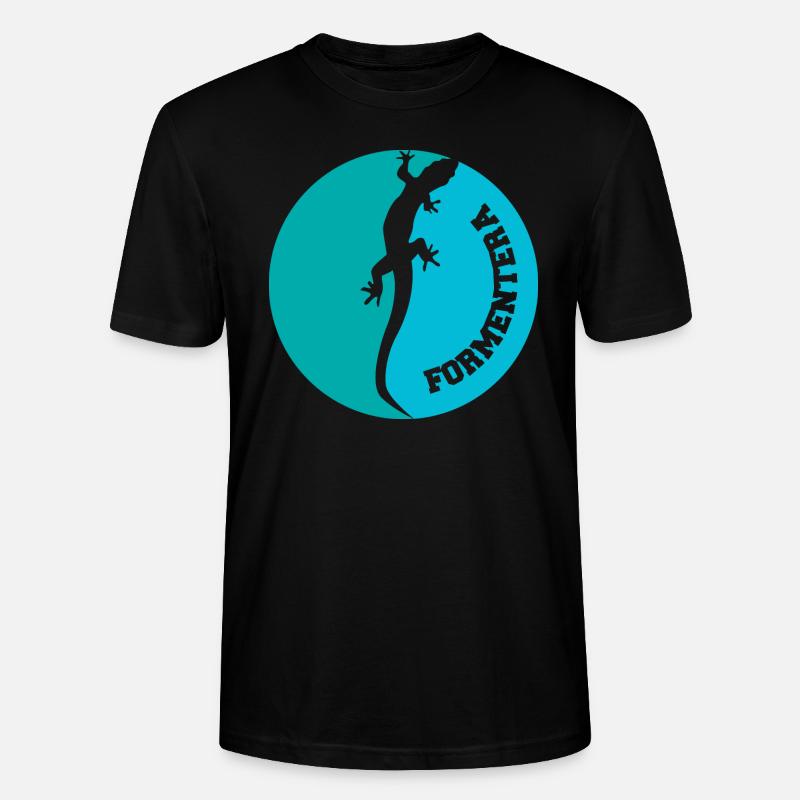 Formentera Lizard - Stanley/Stella CRAFTER Unisex Organic T-Shirt - black