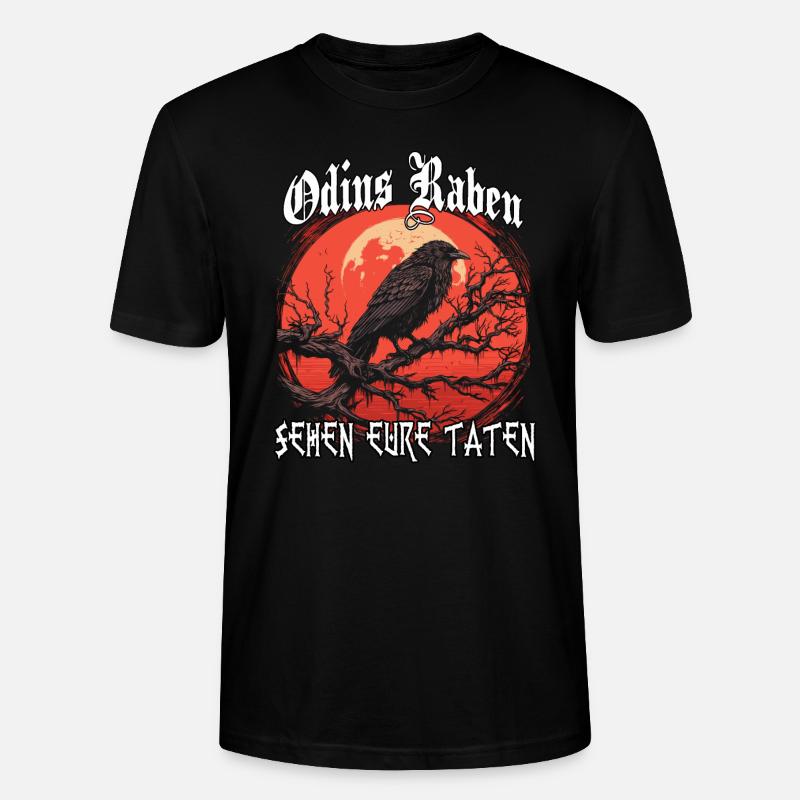 Blutrabe | Wikinger Odins Raben Wikinger - Stanley/Stella Unisex Bio-T-Shirt CRAFTER - Schwarz