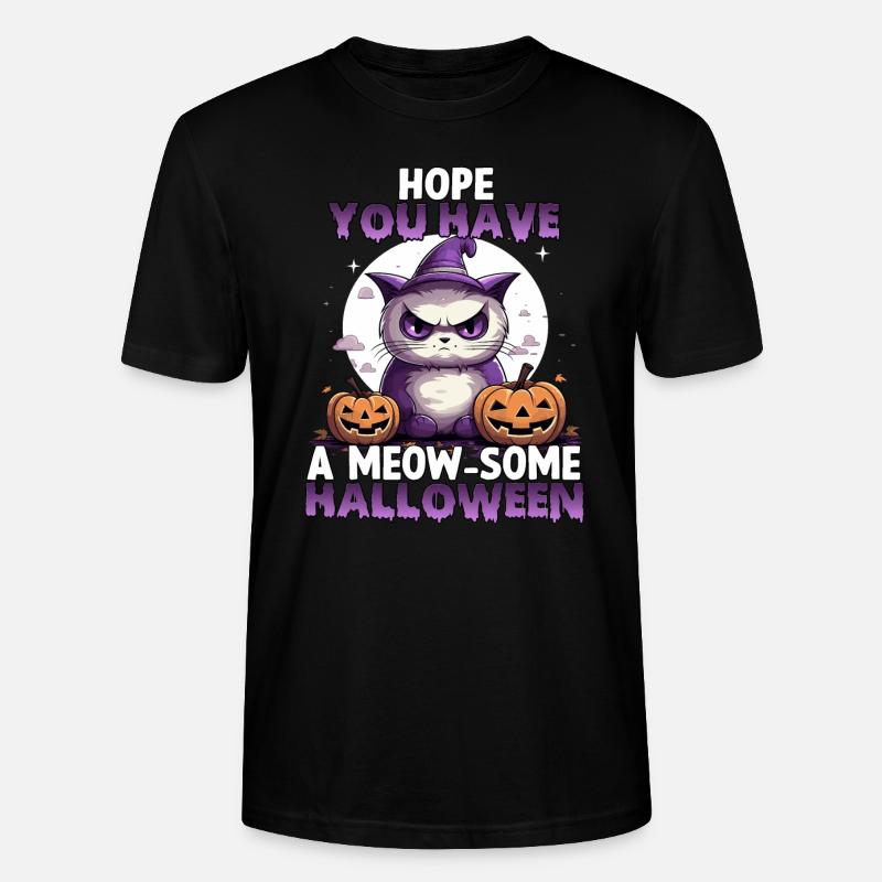 Grumpy Katzen Costume d'Halloween chats - T-shirt bio CRAFTER Stanley Stella Unisexe - noir