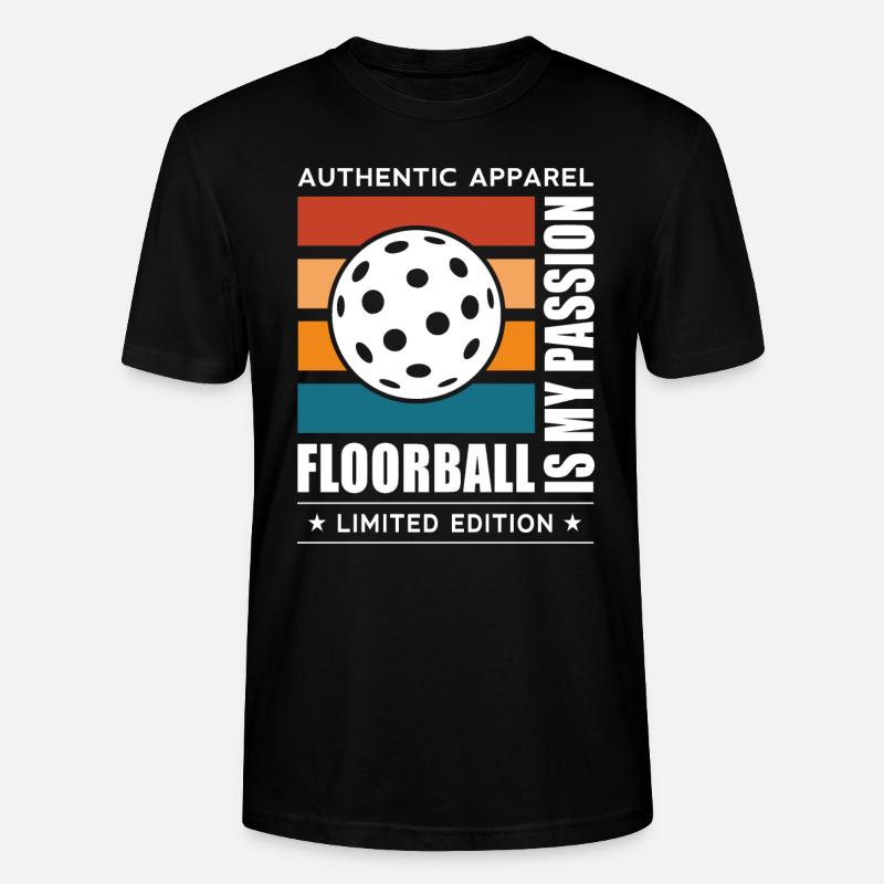 Floorball - Stanley/Stella Unisex Bio-T-Shirt CRAFTER - Schwarz