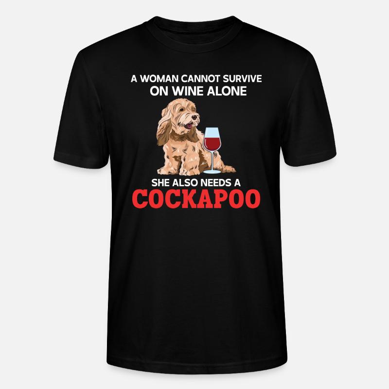 Cockapoo Chien - T-shirt bio CRAFTER Stanley Stella Unisexe - noir