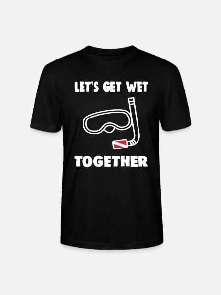 LET S GET WET TOGETHER - Stanley/Stella CRAFTER Unisex Organic T-Shirt - black
