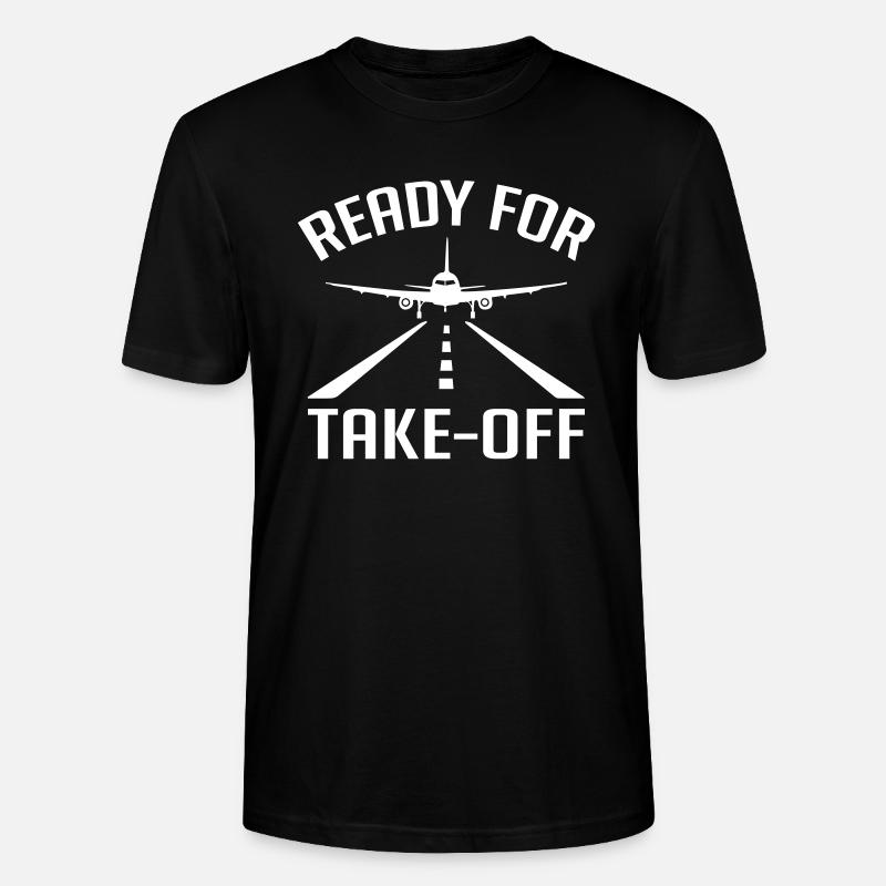 Ready for Take-off - Stanley/Stella Unisex Bio-T-Shirt CRAFTER - Schwarz