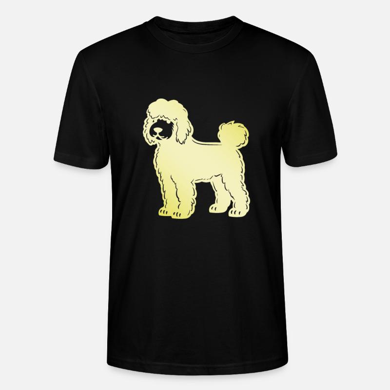 Silhouette de chien caniche - T-shirt bio CRAFTER Stanley Stella Unisexe - noir