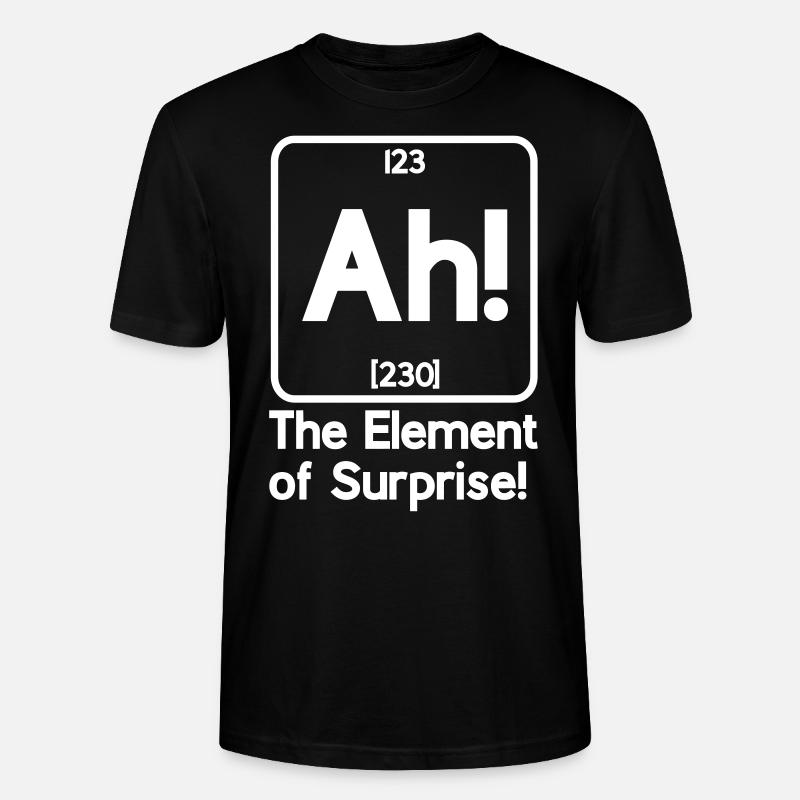 ah l'élément de surprise - T-shirt bio CRAFTER Stanley Stella Unisexe - noir