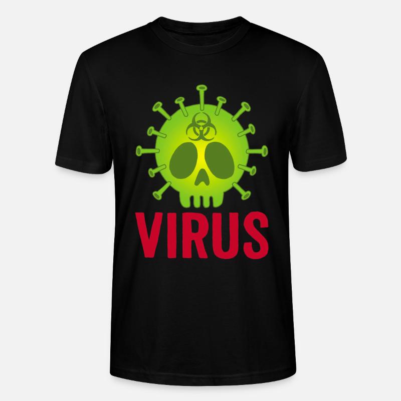 Todeskopf Virus - Stanley/Stella Unisex Bio-T-Shirt CRAFTER - Schwarz