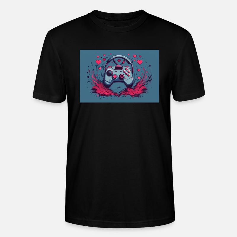 einen Gaming-Controller - Stanley/Stella Unisex Bio-T-Shirt CRAFTER - Schwarz