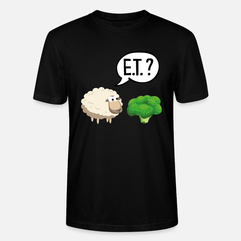 Sheep ET - T-shirt bio CRAFTER Stanley Stella Unisexe - noir