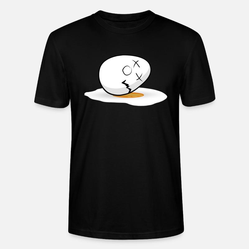 Happy Easter easter egg - Stanley/Stella CRAFTER Unisex Organic T-Shirt - black