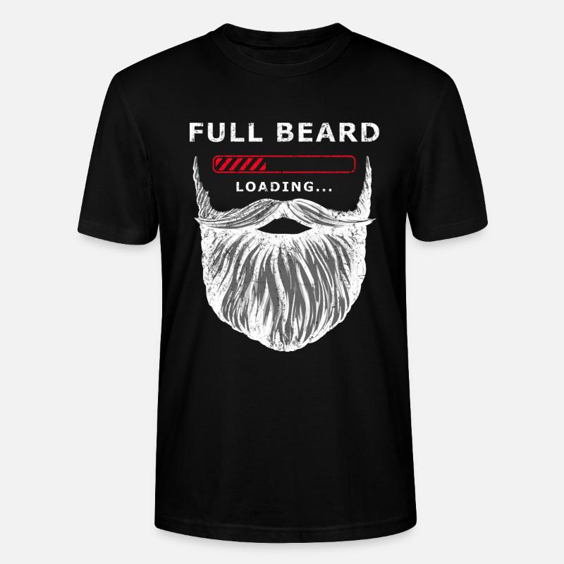 Full beard loading - Stanley/Stella CRAFTER Unisex Organic T-Shirt - black