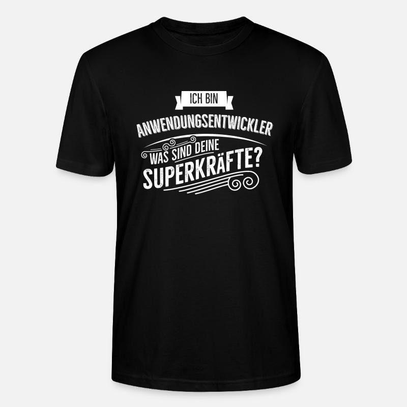 Anwendungsentwickler - Stanley/Stella Unisex Bio-T-Shirt CRAFTER - Schwarz
