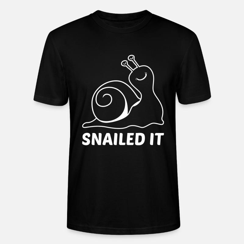 Escargot il - T-shirt bio CRAFTER Stanley Stella Unisexe - noir