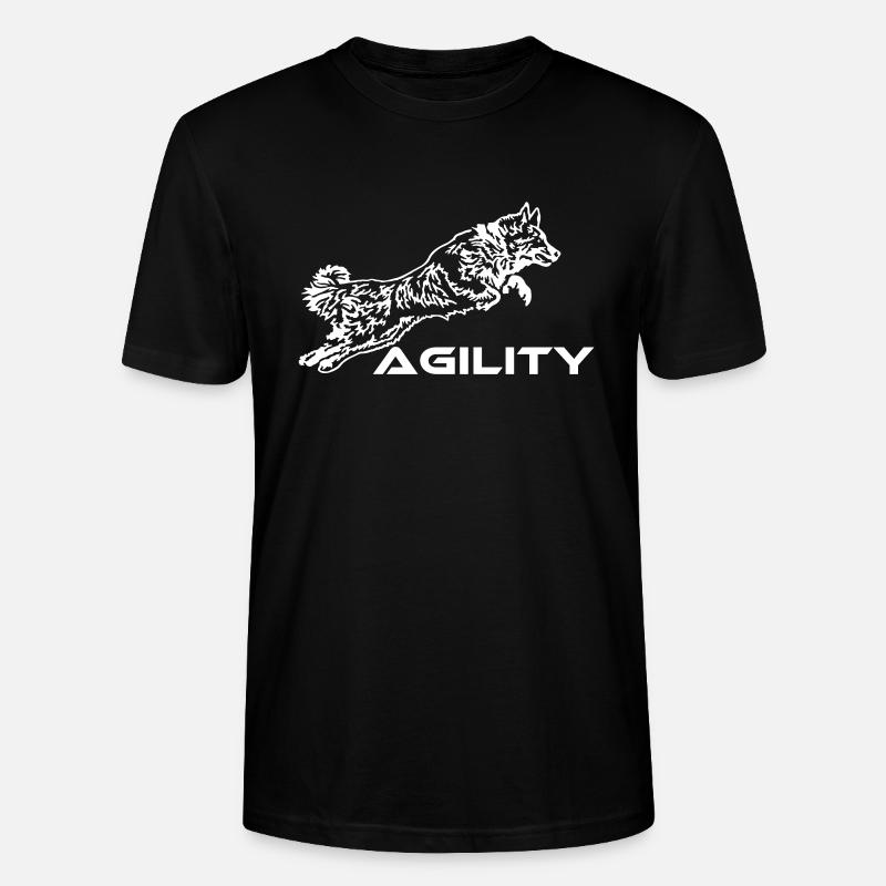 427 Australian Shepherd Agility - Stanley/Stella Unisex Bio-T-Shirt CRAFTER - Schwarz
