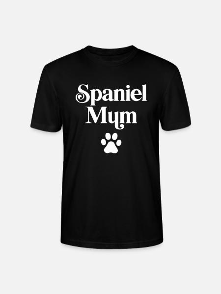 Spaniel Mum - Stanley/Stella CRAFTER Unisex Organic T-Shirt - black