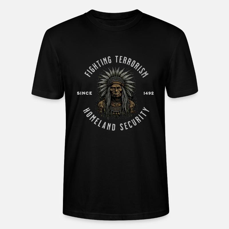 Native American - Stanley/Stella Unisex Bio-T-Shirt CRAFTER - Schwarz