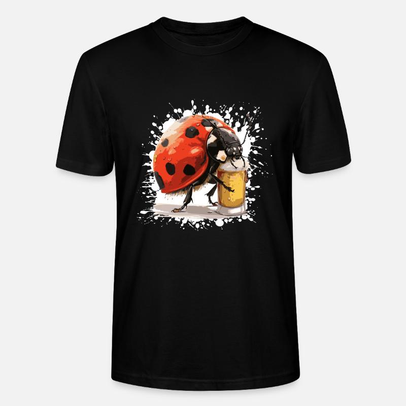 Bière Ladybug - T-shirt bio CRAFTER Stanley Stella Unisexe - noir