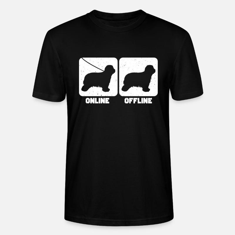 Bearded Collie - Stanley/Stella Unisex Bio-T-Shirt CRAFTER - Schwarz