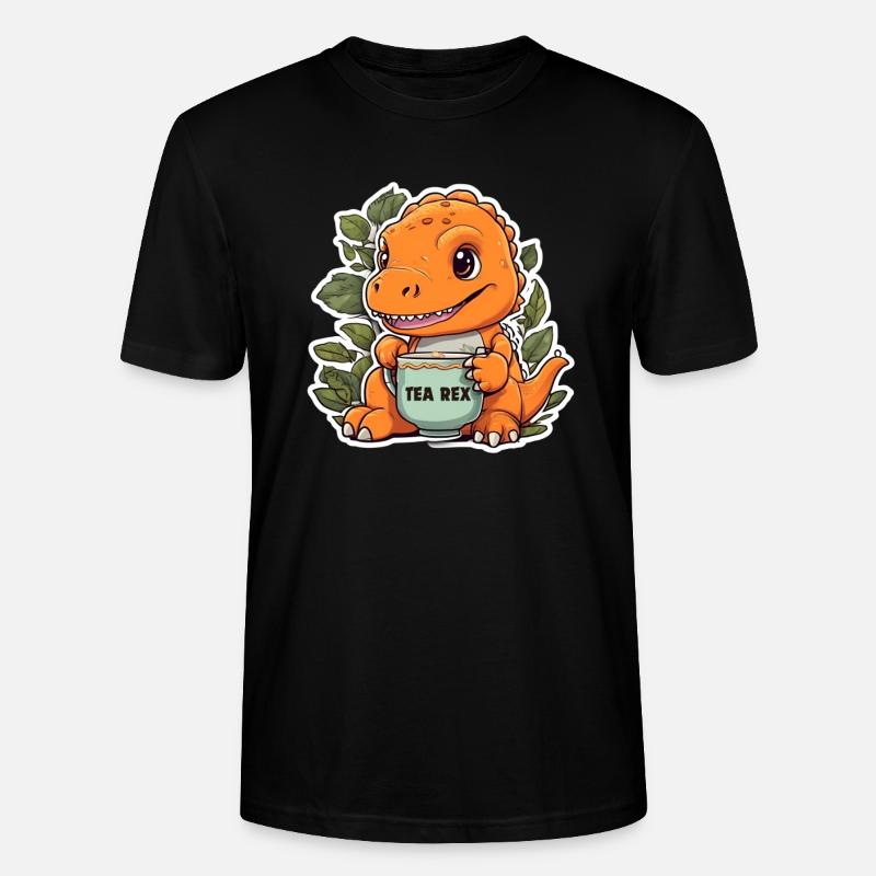 TEA REX - Stanley/Stella Unisex Bio-T-Shirt CRAFTER - Schwarz