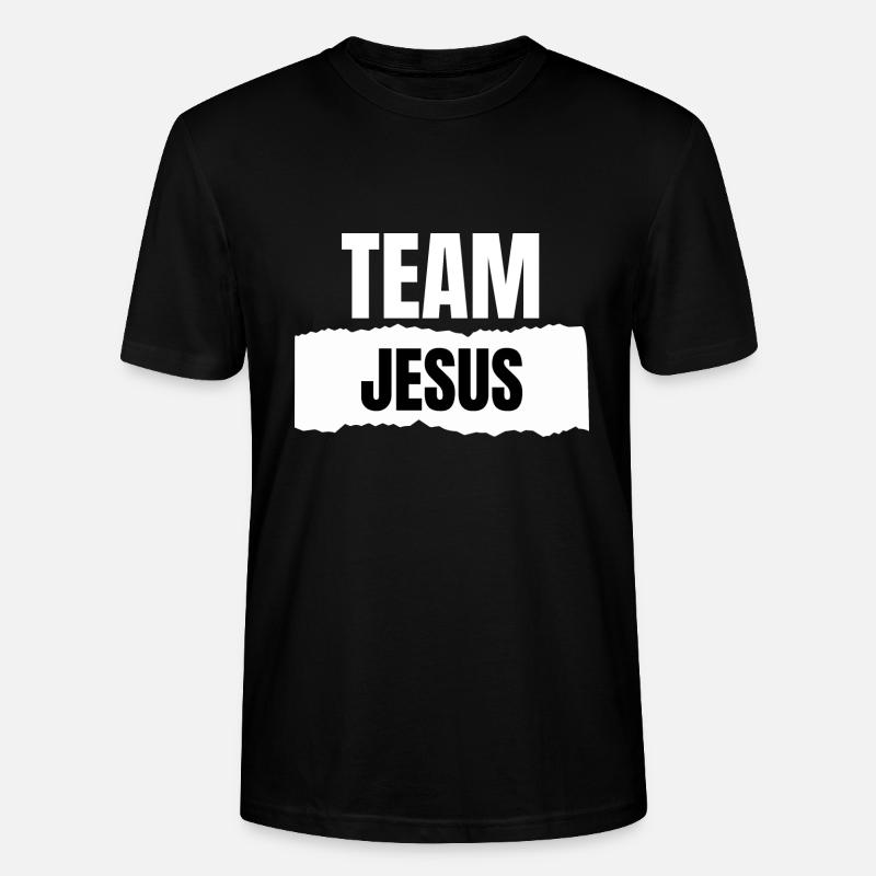 Team Jesus Christlich Geschenk - Stanley/Stella Unisex Bio-T-Shirt CRAFTER - Schwarz