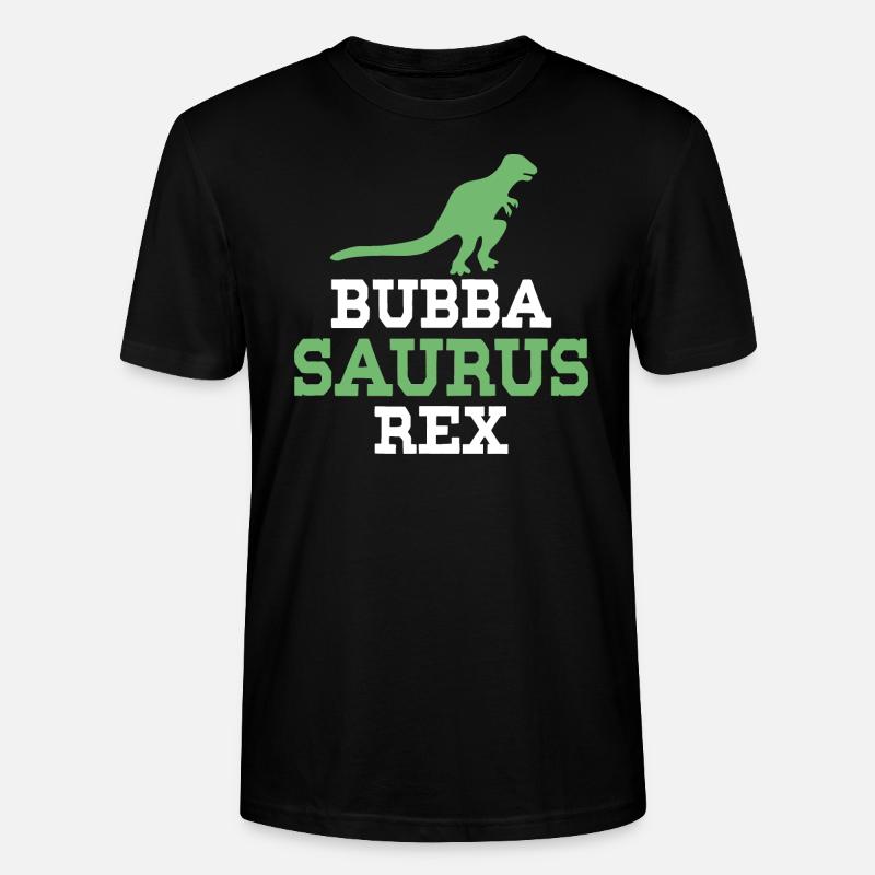 Bubba Saurus Rex - Stanley/Stella Unisex Bio-T-Shirt CRAFTER - Schwarz