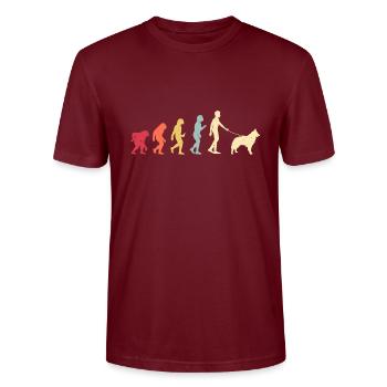 Tervuren belge - T-shirt bio CRAFTER Stanley Stella Unisexe - bordeaux - Devant - Alina (178cm) & Michal (187cm)