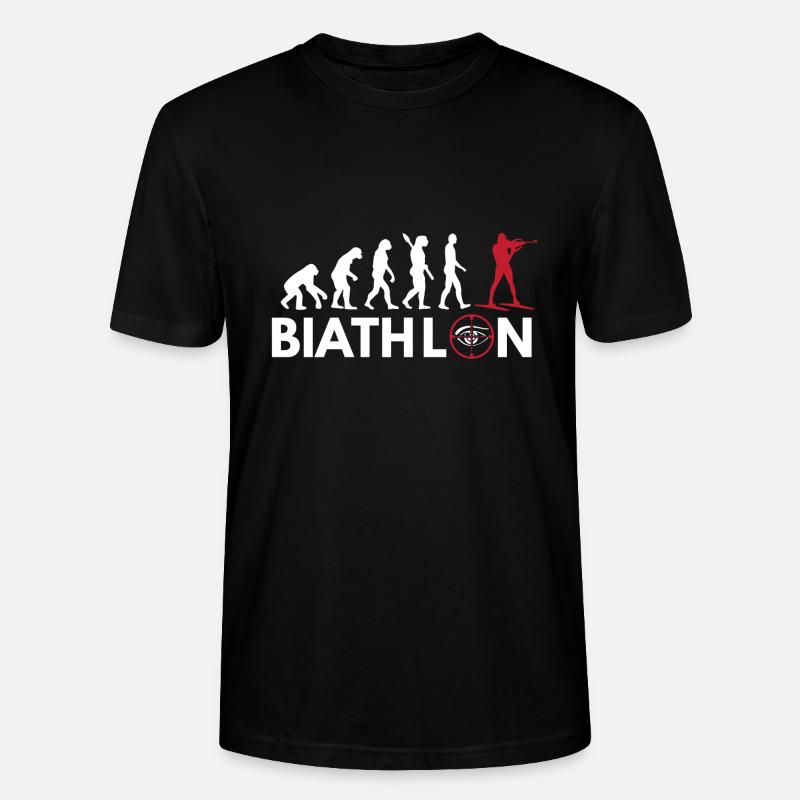 Evolution biatlon - T-shirt bio CRAFTER Stanley Stella Unisexe - noir