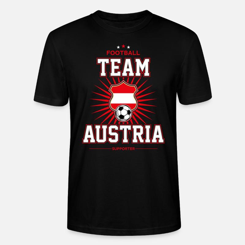 Austria - Stanley/Stella Unisex Bio-T-Shirt CRAFTER - Schwarz