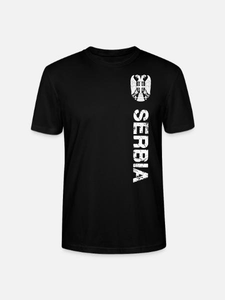 Serbia - T-shirt bio CRAFTER Stanley Stella Unisexe - noir